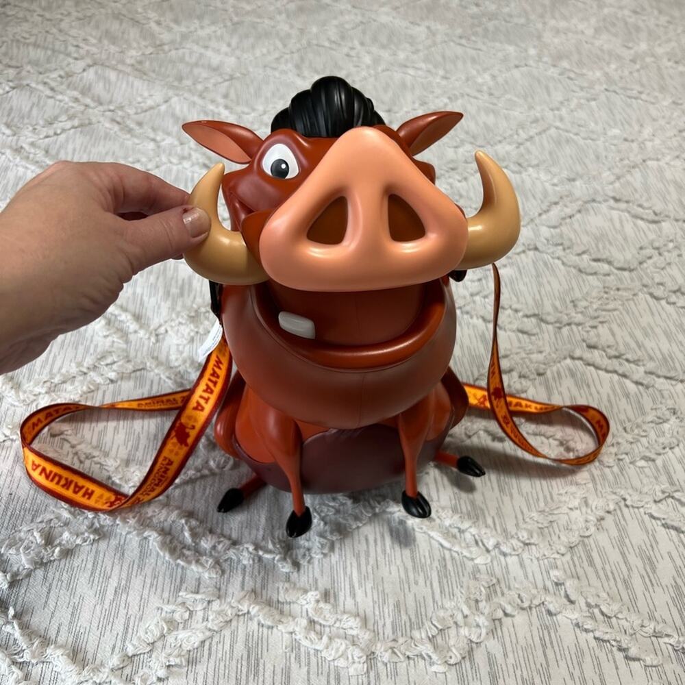 Pumbaa Popcorn Bucket Animal Kingdom 25th Anniversary Lion King Hakuna Matata